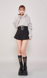 モデル：163cm（着用サイズ：S　着用カラー：BLK）