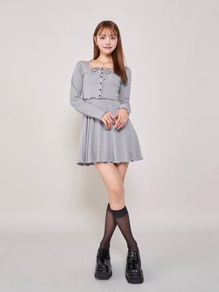 モデル：163cm（着用サイズ：FREE　着用カラー：GRY）