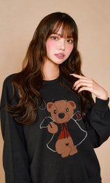 モデル：163cm（着用サイズ：FREE　着用カラー：BLK）