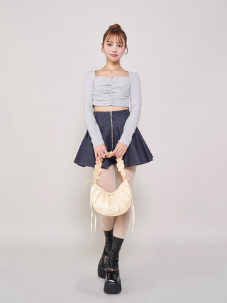 モデル：163cm（着用サイズ：FREE　着用カラー：GRY）