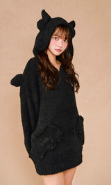 モデル：163cm（着用サイズ：FREE　着用カラー：BLK）