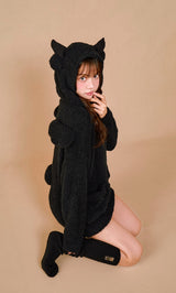 モデル：163cm（着用サイズ：FREE　着用カラー：BLK）