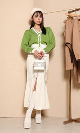 モデル：163cm（着用サイズ：FREE　着用カラー：GRN）