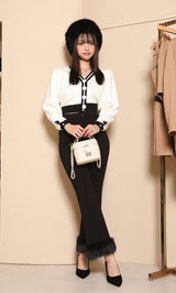 モデル：163cm（着用サイズ：FREE　着用カラー：WHT）