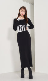 モデル：163cm（着用サイズ：FREE　着用カラー：BLK）