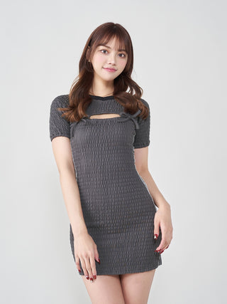 モデル：163cm（着用サイズ：FREE　着用カラー：C-GRY）