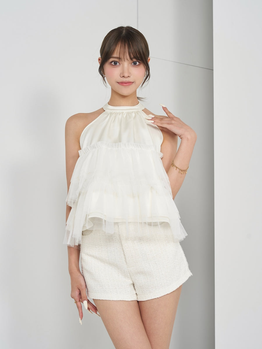 モデル：163cm（着用サイズ：FREE　着用カラー：WHT）