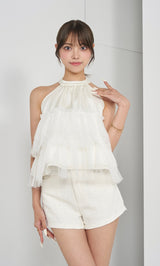 モデル：163cm（着用サイズ：FREE　着用カラー：WHT）