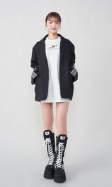 モデル：163cm（着用サイズ：FREE　着用カラー：WHT）