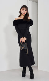 モデル：163cm（着用サイズ：FREE　着用カラー：BLK）