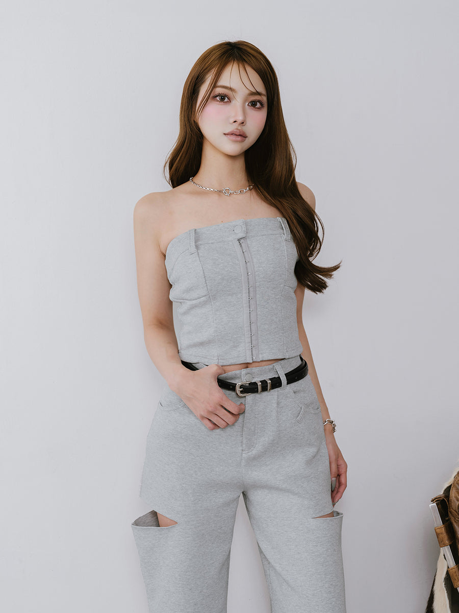モデル：163cm（着用サイズ：FREE　着用カラー：GRY）
