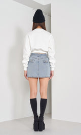 モデル：163cm（着用サイズ：FREE　着用カラー：WHT）