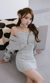 モデル：163cm（着用サイズ：FREE　着用カラー：GRY）