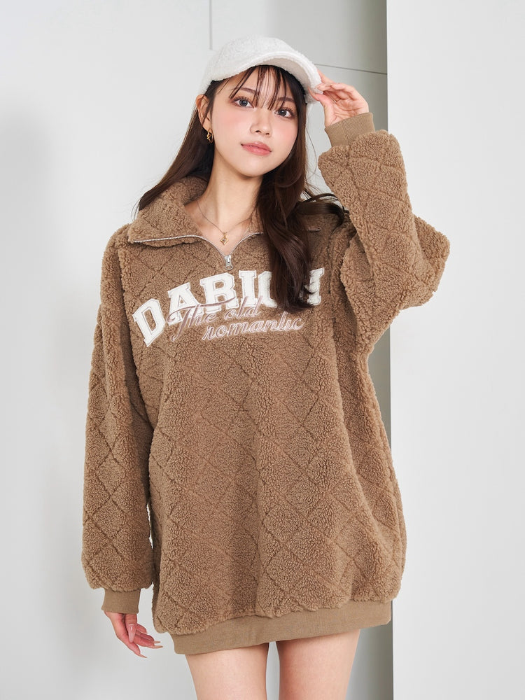 Darich♡新品ハーフジップボアトップス【Ｆ】