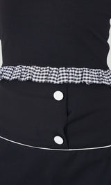 モデル：163cm（着用サイズ：FREE　着用カラー：BLK）