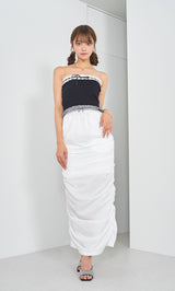 モデル：163cm（着用サイズ：FREE　着用カラー：BLK）