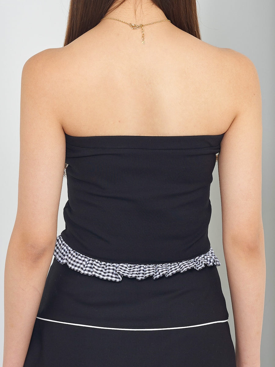 モデル：163cm（着用サイズ：FREE　着用カラー：BLK）