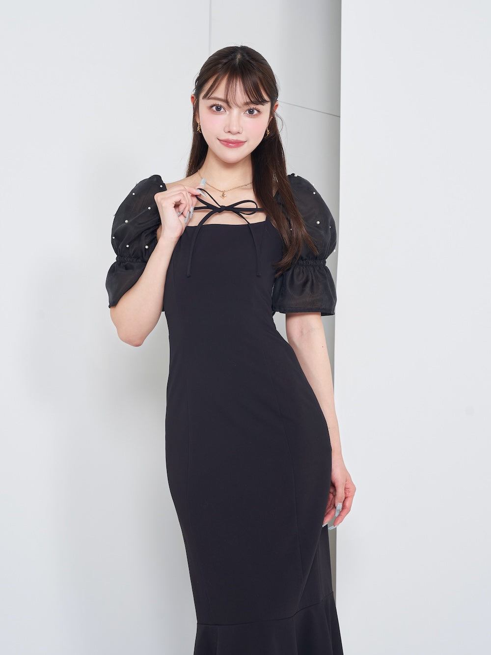 パールショルダーマーメイドワンピース – Darich (ダーリッチ)