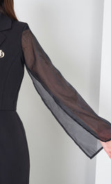 モデル：163cm（着用サイズ：FREE　着用カラー：BLK）