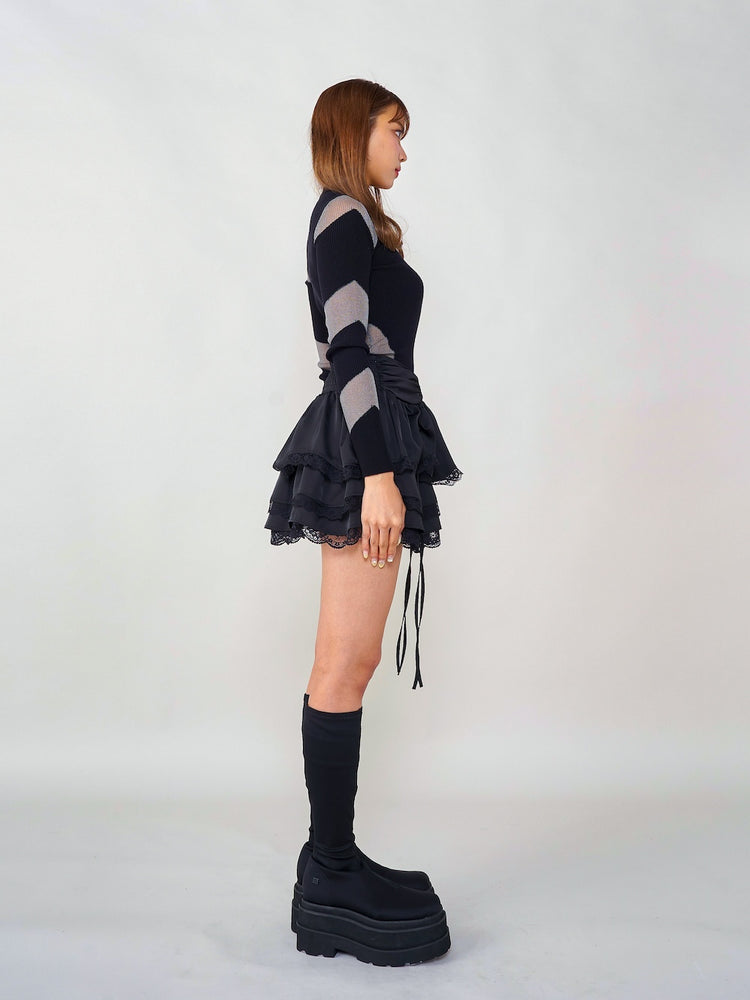 シースルーラップデザインニットトップス – Darich (ダーリッチ)
