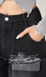 モデル：163cm（着用サイズ：M　着用カラー：BLK）