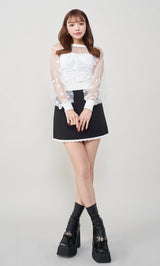 モデル：163cm（着用サイズ：FREE　着用カラー：WHT）