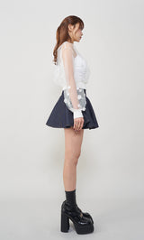 モデル：163cm（着用サイズ：FREE　着用カラー：WHT）