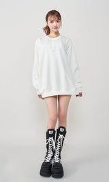 モデル：163cm（着用サイズ：FREE　着用カラー：WHT）