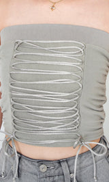 モデル：163cm（着用サイズ：FREE　着用カラー：GRY）