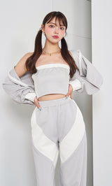 モデル：163cm（着用サイズ：FREE　着用カラー：GRY）