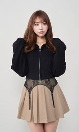 モデル：163cm（着用サイズ：FREE　着用カラー：BLK）