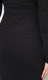 モデル：158cm（着用サイズ：FREE　着用カラー：BLK）