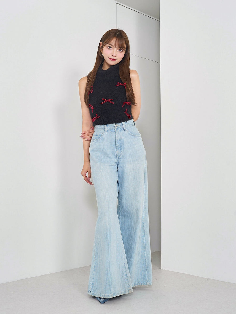 モデル：163cm（着用サイズ：FREE　着用カラー：BLK）