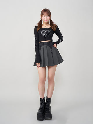 モデル：163cm（着用サイズ：M　着用カラー：GRY）