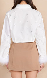モデル：163cm（着用サイズ：FREE　着用カラー：WHT）