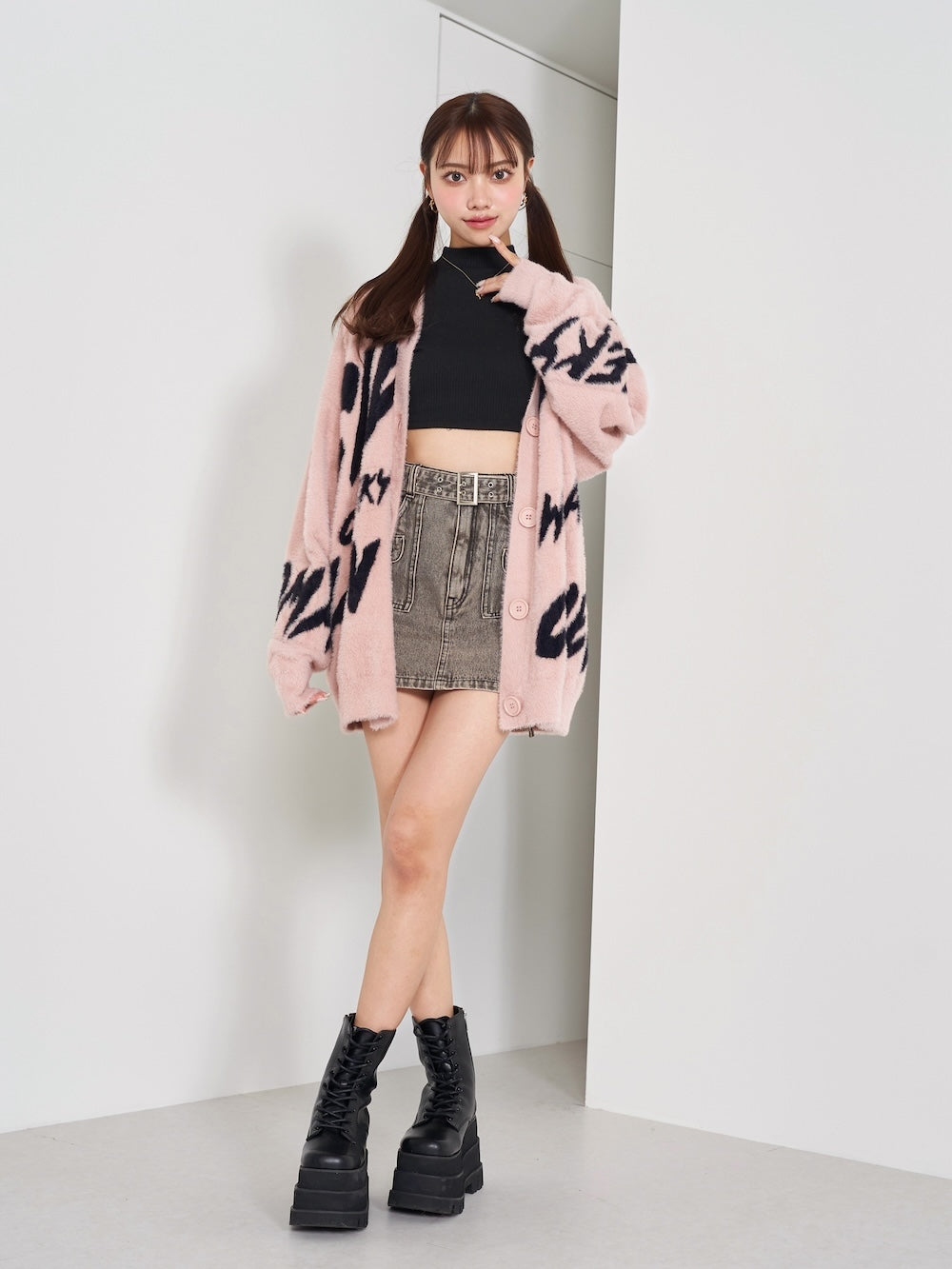 グラフィックジャガードニットカーディガン – Darich (ダーリッチ)