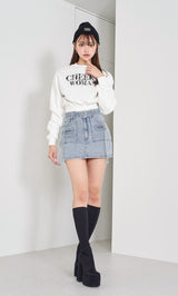 モデル：163cm（着用サイズ：FREE　着用カラー：WHT）