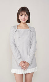 モデル：163cm（着用サイズ：FREE　着用カラー：GRY）