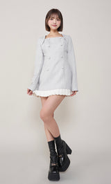 モデル：163cm（着用サイズ：FREE　着用カラー：GRY）
