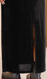 モデル：163cm（着用サイズ：FREE　着用カラー：BLK）