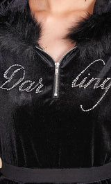 モデル：163cm（着用サイズ：FREE　着用カラー：BLK）