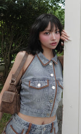 モデル：163cm（着用サイズ：FREE　着用カラー：BLU）