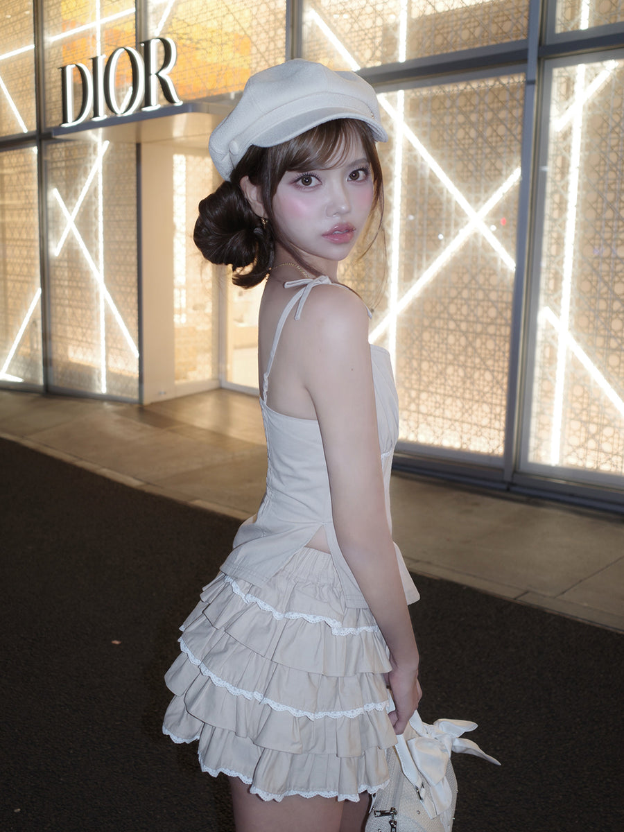 モデル：163cm（着用サイズ：FREE　着用カラー：BEG）