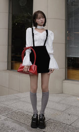 モデル：163cm（着用サイズ：FREE　着用カラー：BLK）