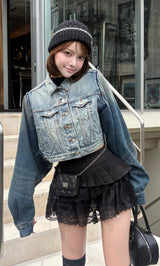 モデル：163cm（着用サイズ：S　着用カラー：BLK）