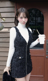 モデル：163cm（着用サイズ：S　着用カラー：BLK）