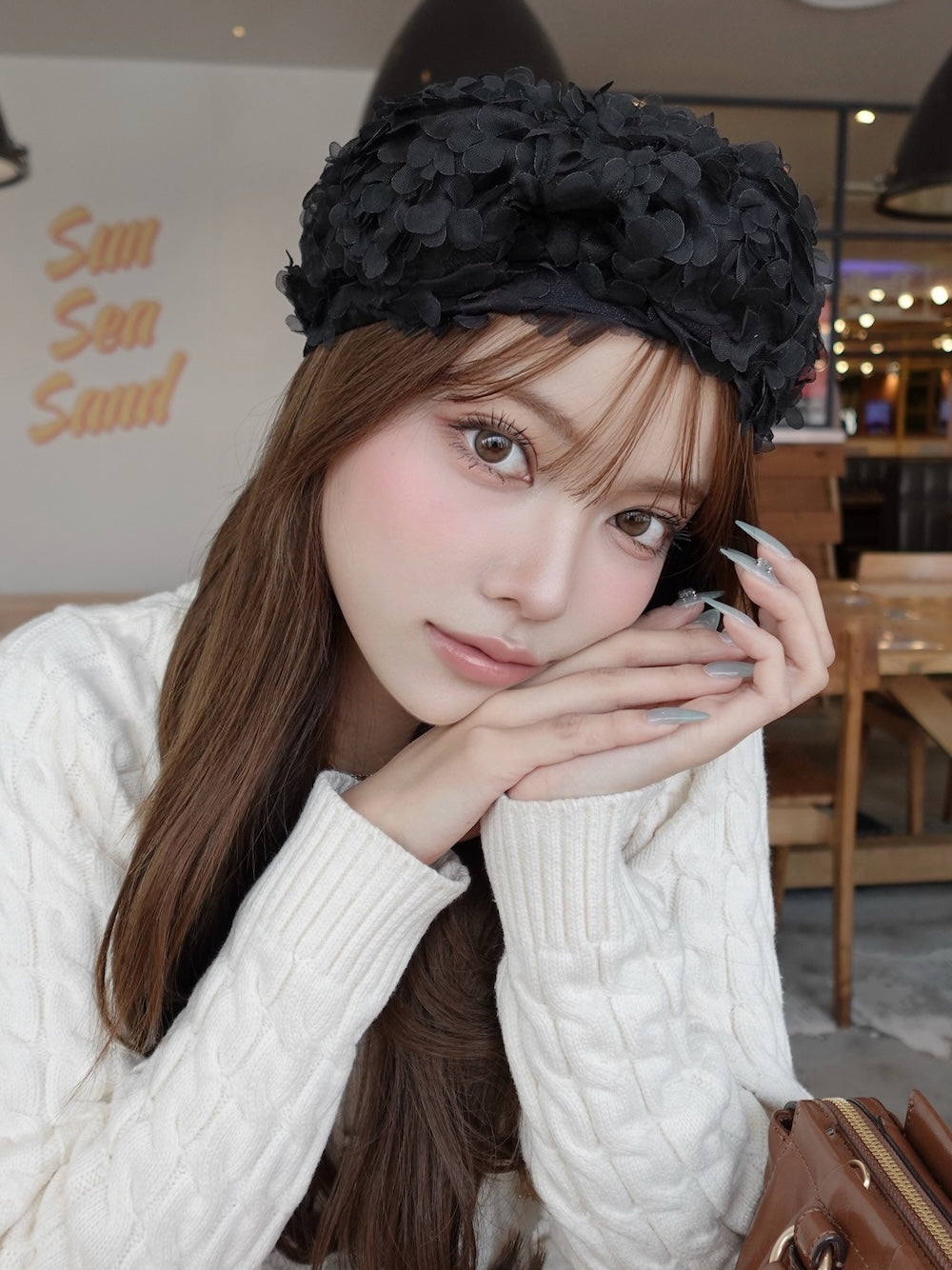 サイズ：FREE　カラー：BLK