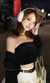 モデル：163cm（着用サイズ：FREE　着用カラー：BLK）