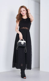 モデル：158cm（着用サイズ：FREE　着用カラー：BLK）