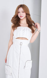 モデル：158cm（着用サイズ：FREE　着用カラー：WHT）